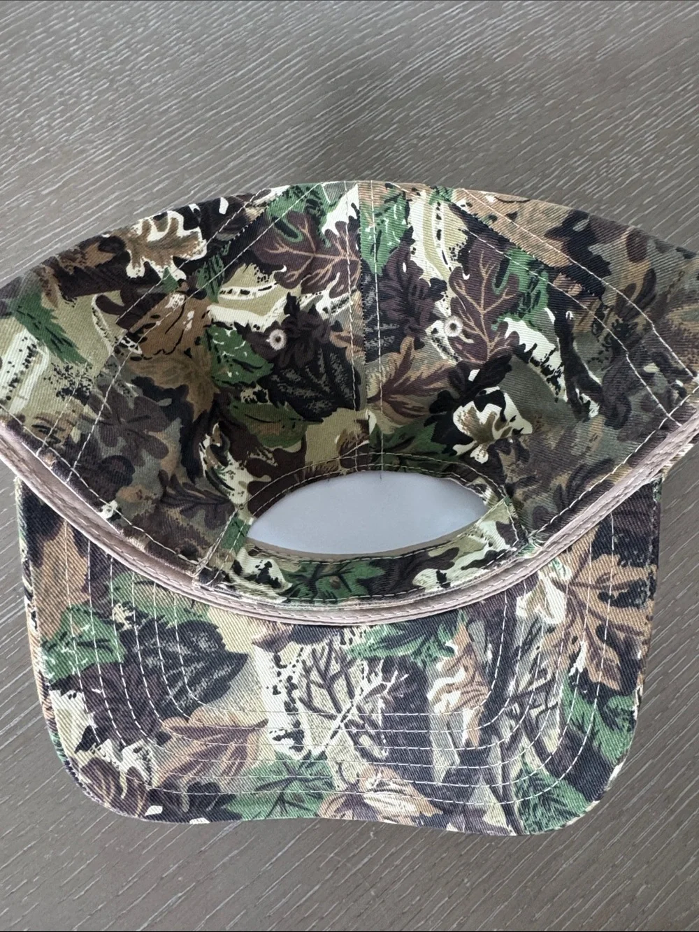 New OTTO Camo Pattern Relaxed Fit Baseball Cap in Green and Brown